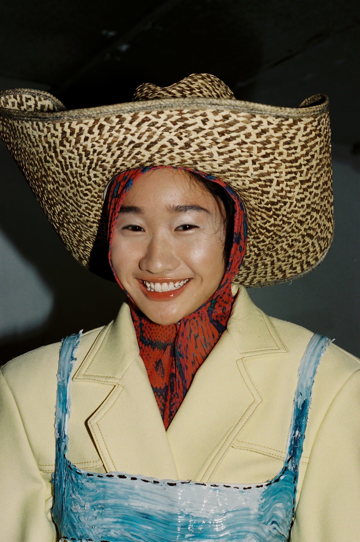 TWO TONE WARPED SOMBRERO