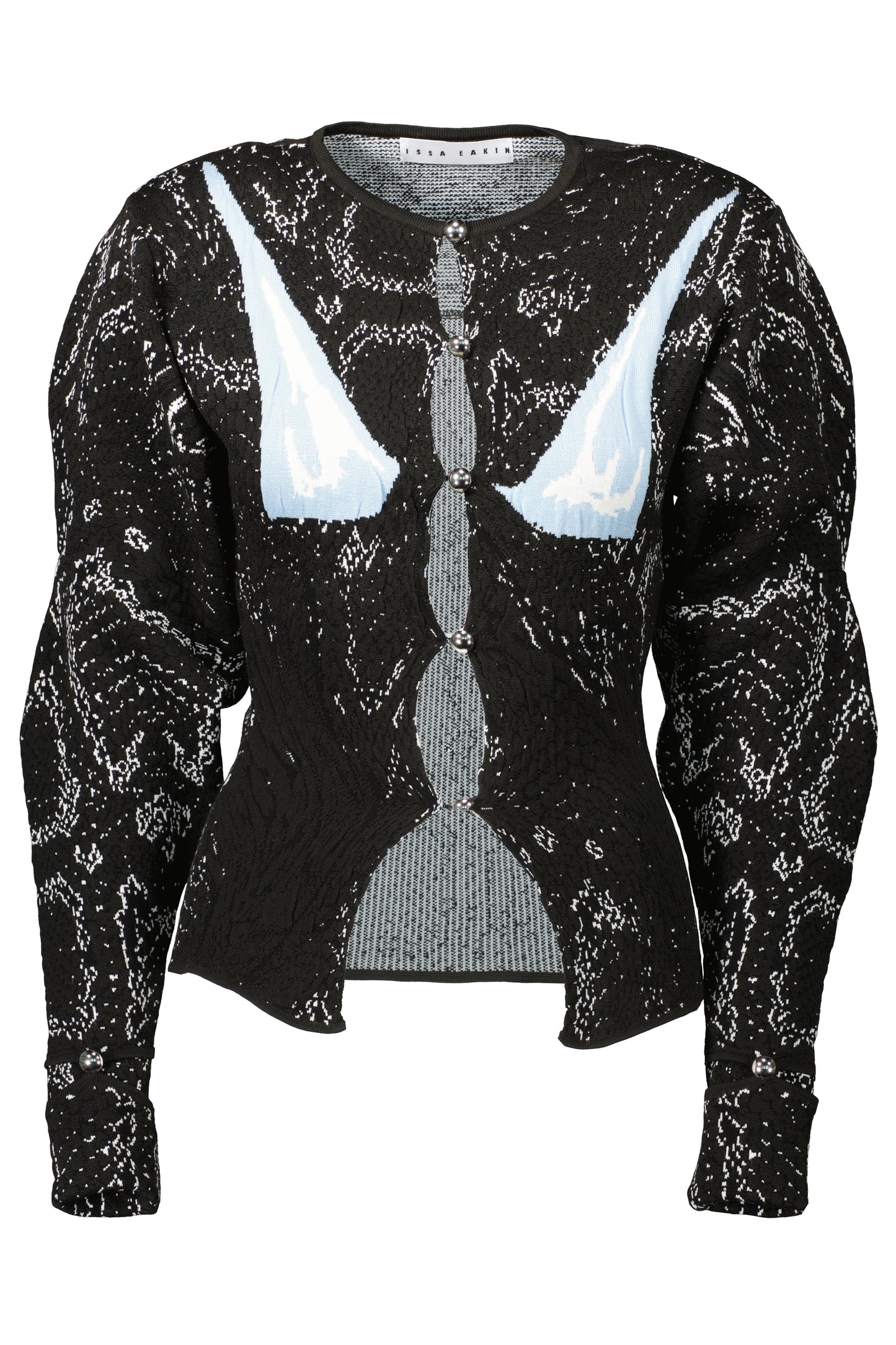 BLACK SNAKE CARDIGAN