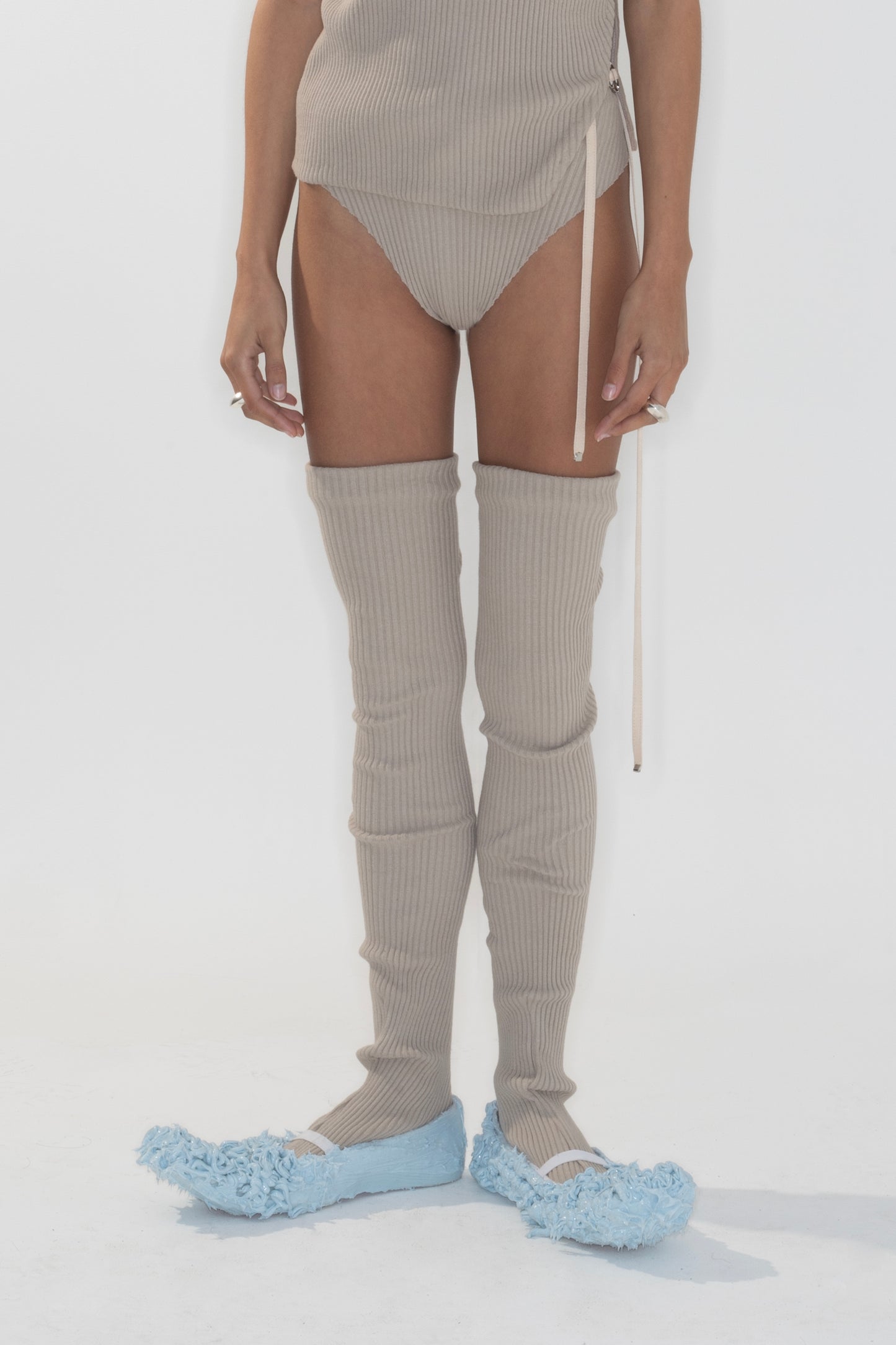 STEVIE GATHERED SEAM SOCKS