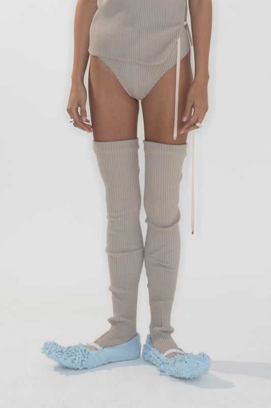 STEVIE GATHERED SEAM SOCKS