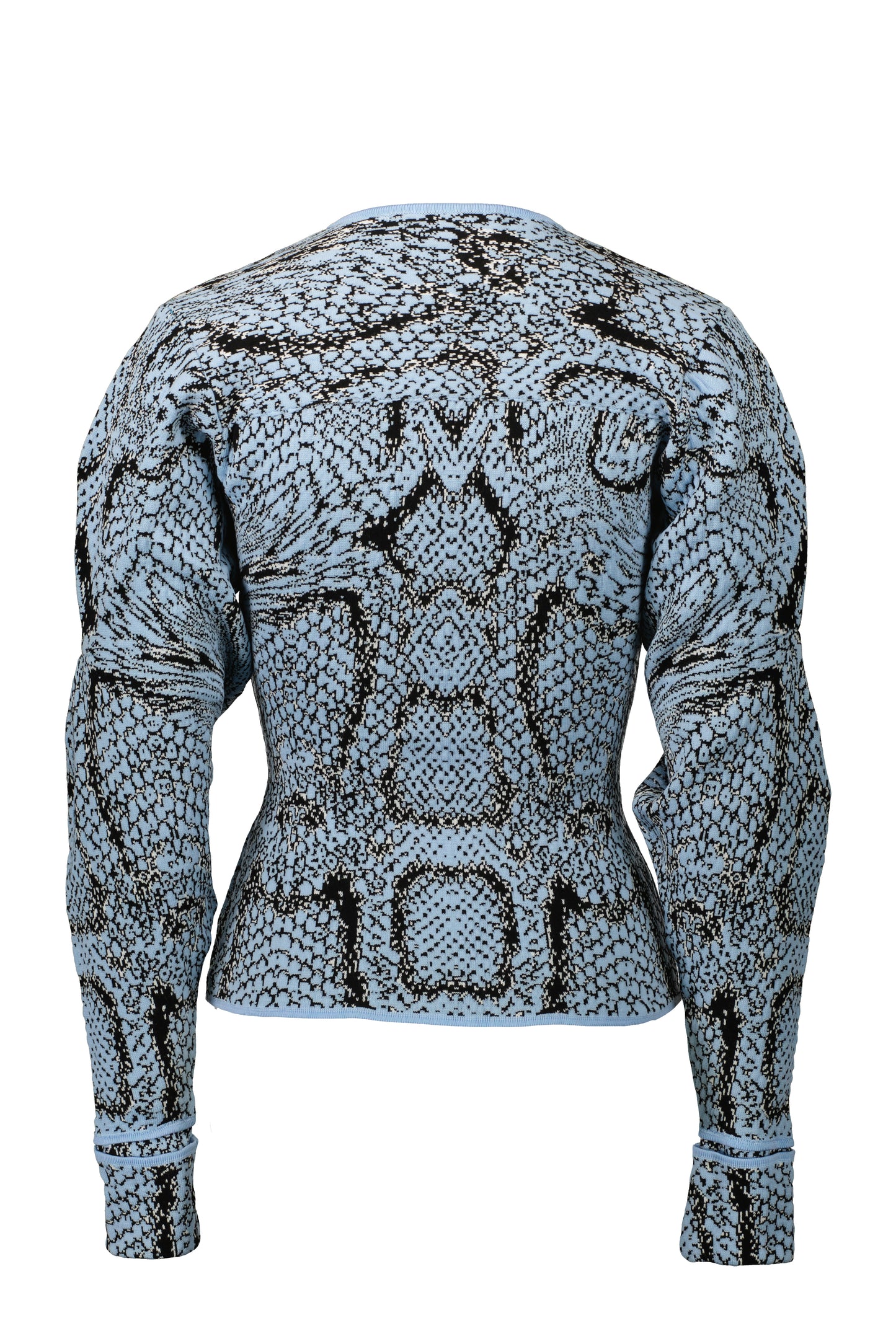 BLUE SNAKE CARDIGAN